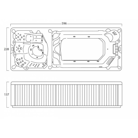 Спа бассейн Treesse Saint-Tropez